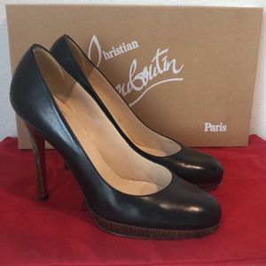 Christian Louboutin Simple Pump 120 Kid/Wood Heel
